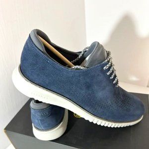Cole Haan  Men's Shoes 2.Zerogrand Laser Navy Suede Sneakers Size 8.5 New in Box